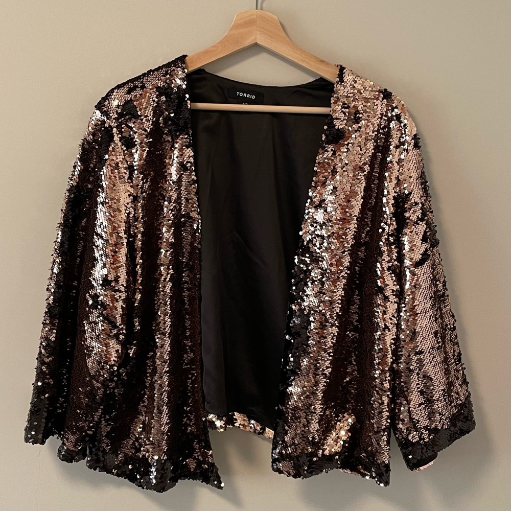 Torrid Sequin Cropped Jacket